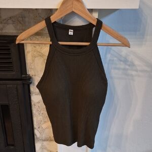 Uniqlo Dark Ribbed Tank Top